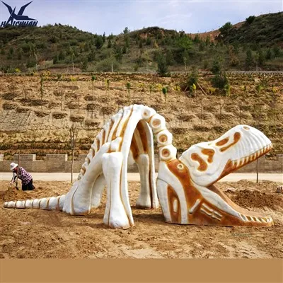 模擬恐竜の骨格